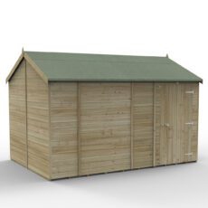 5013053196137 1 Timberdale 12x8 Reverse Apex Shed No Window with Installation.jpg